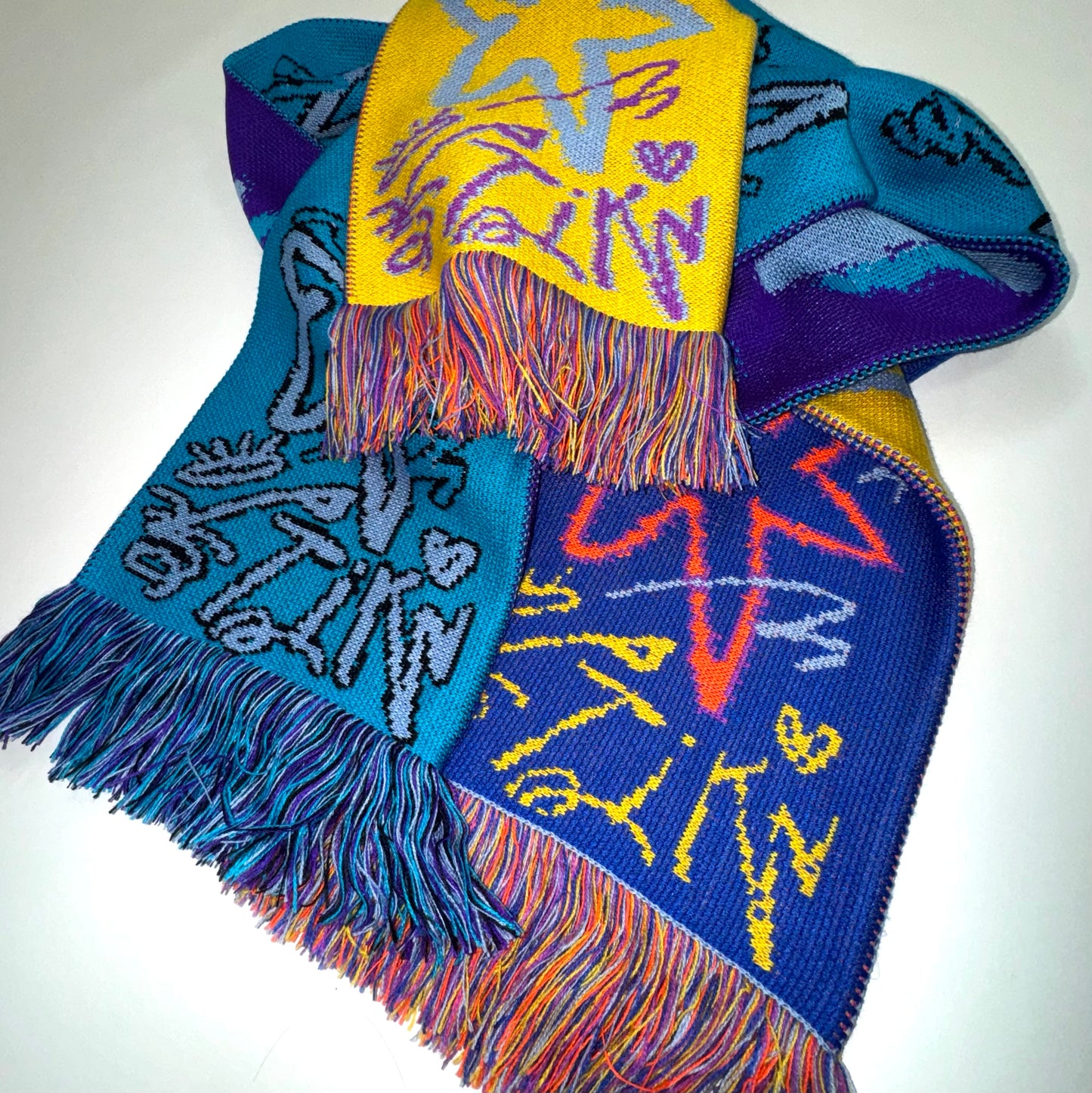 OPTIK Scarf I Blue & Purple