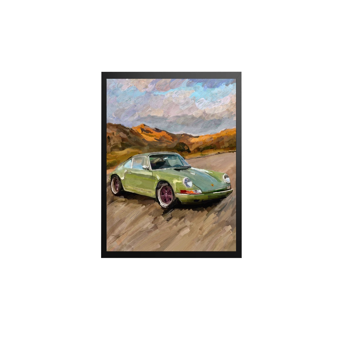 Green Porsche Print